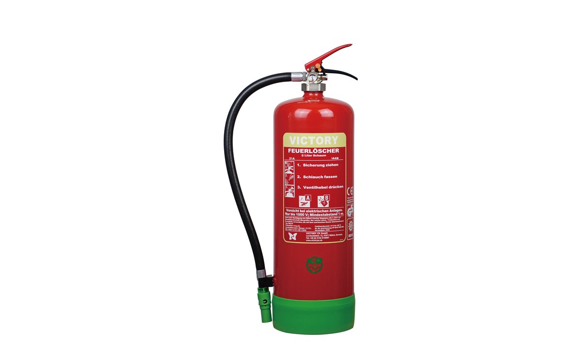 Victory Schaum-Feuerlöscher FM6-FF, 6 Liter, laut Hersteller fluorfrei